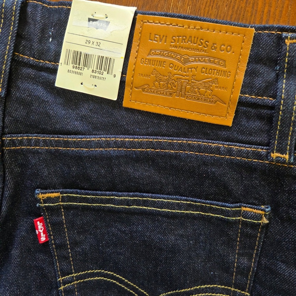 NWT Levis 726 High Rise Wide Leg Jeans Dark Wash Denim 29x32 - Picture 8 of 12